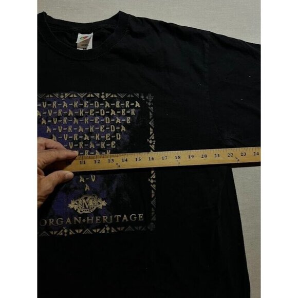 Morgan Heritage Avrakedabra 2018 Shirt Adult XL Black Short Sleeve Pullover Tee. - Picture 8 of 10